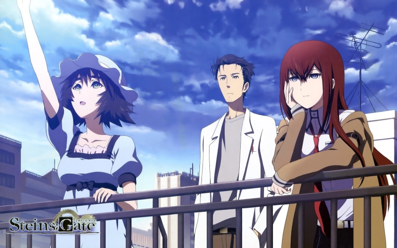 Makise Kurisu, Okabe Rintarou, 1080P, anime boys, Steins;Gate, Shiina Mayuri, anime girls, anime
