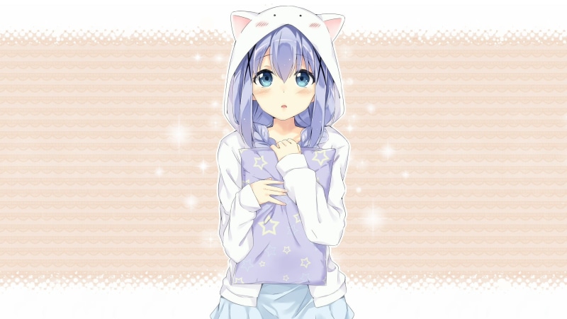 representation, toy, childhood, one person, costume, purple hair, female, creativity, character, Tippy ( gochuumon wa usagi desu ka ? ), anime girls