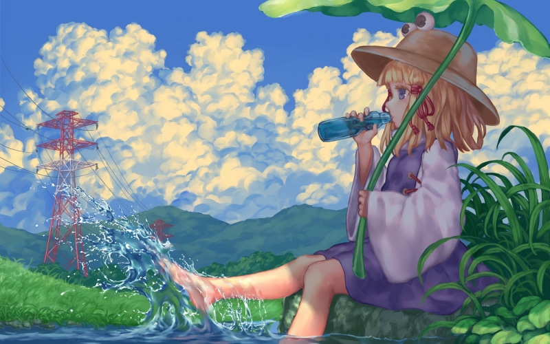 1080P, Suwako Moriya, Touhou, Anime