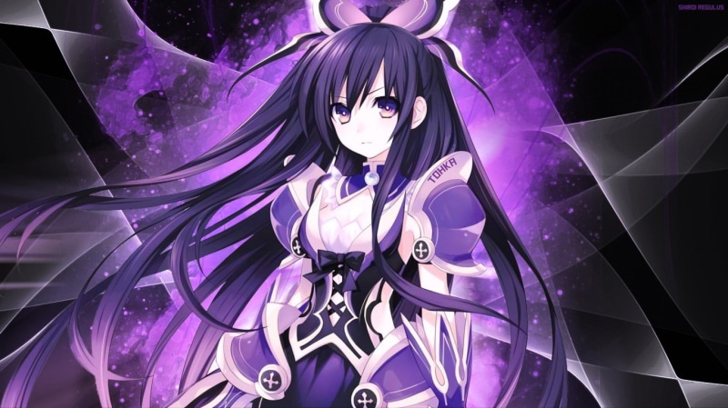 creativity, indoors, adult, Yatogami Tohka, hairstyle, anime girls, human body part, portrait, purple, young women, young adult, celebration, Date A Live