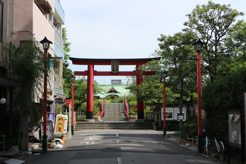 sky, tree, 5K, outdoors, front, direction, the way forward, nature, no people, gate, built structure, place of worship, plant, shrine, city, building exterior
