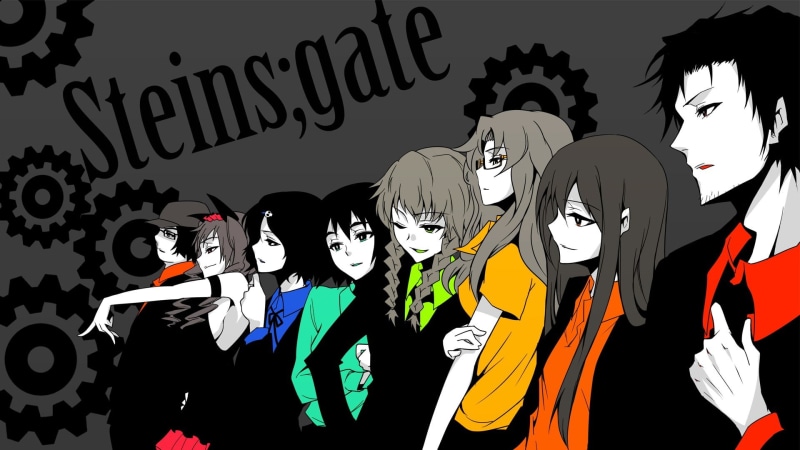 men, males, real people, text, anime, Steins;Gate, leisure activity, art and craft, representation, western script, Shiina Mayuri , communication, 1080P