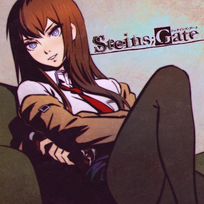 anime, clothing, Makise Kurisu, beautiful woman, Steins;Gate, artwork, women, sitting, full length, representation, lifestyles, obscured face, 480P, young adult