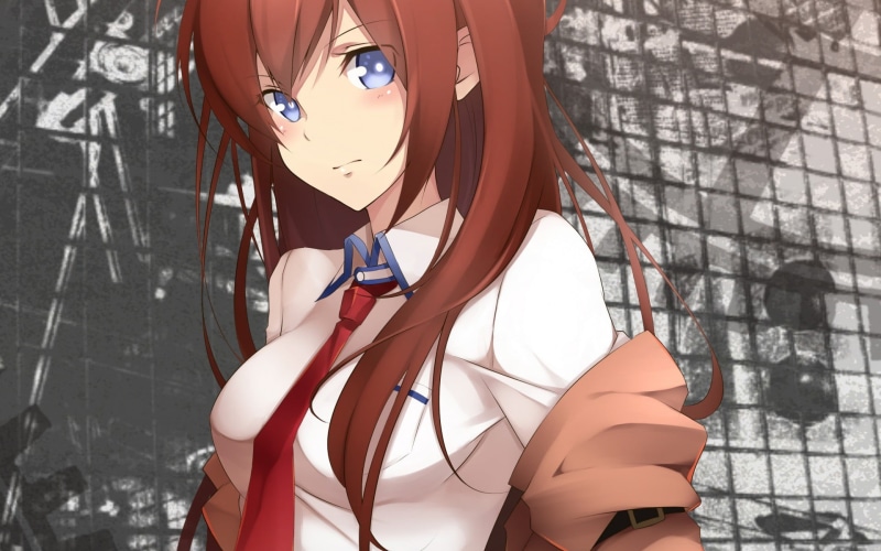 outdoors, lifestyles, women, representation, young adult, hairstyle, adult, graffiti, technology, day, real people, Steins;Gate, fashion, Makise Kurisu