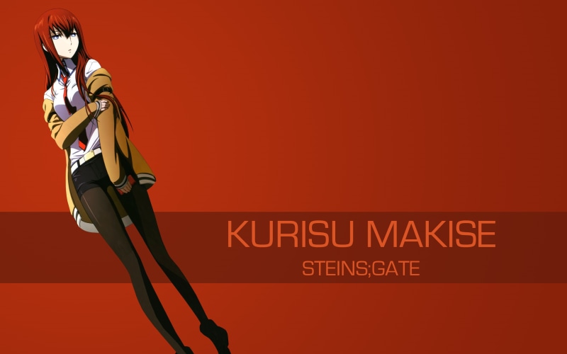 full length, sign, females, communication, three quarter length, Makise Kurisu, text, indoors, young adult, Steins;Gate, low angle view, transportation