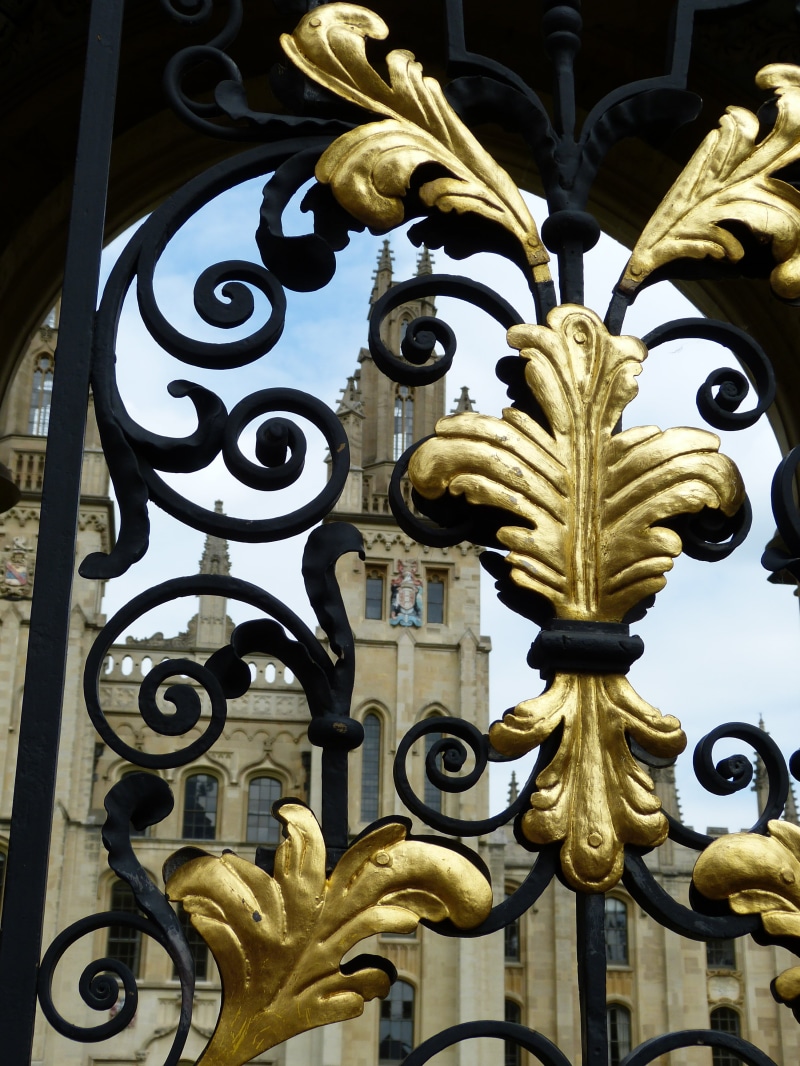 fence, design, 4K, university, college, architecture, representation, art and craft, gothic, golden, gold, historically, creativity, united kingdom, day