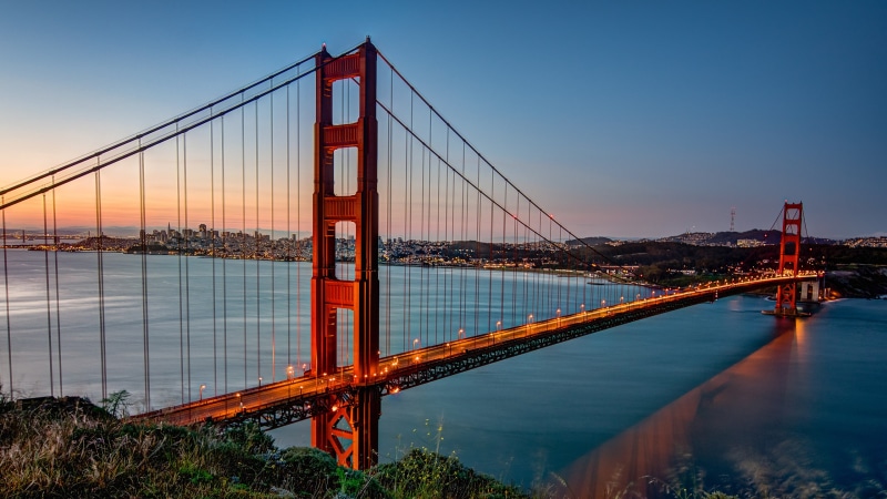 2K, architecture, francisco, california, san, hd, gate, bridge, ocean, golden