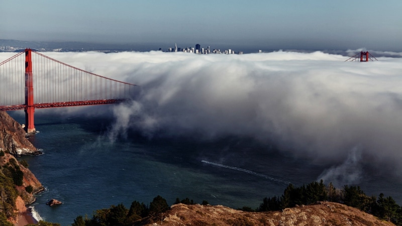 1080P, nature, francisco, bridge, hd, gate, mist, san, golden, fog
