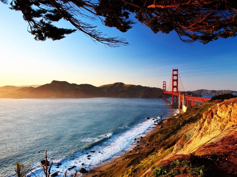 san, desktop, gate, 2K, sun, landscapes, nature, background, beaches, francisco, images, golden, bridges, water, bridge