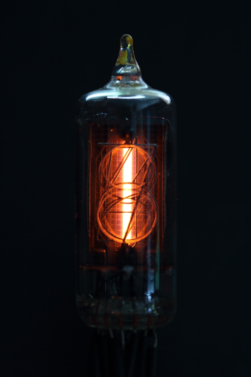 illuminated, 5K, nixie, glass - material, motion, transparent, bottle, studio shot, refreshment, glass, filament, lighting equipment, light, light - natural phenomenon
