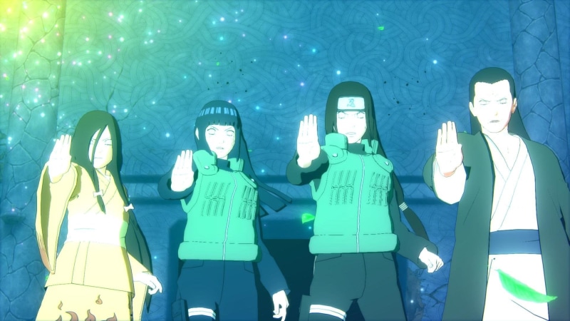 Video Game, real people, young adult, Neji Hyūga, men, three quarter length, standing, lifestyles, side by side, Hanabi Hyûga, young women, illuminated