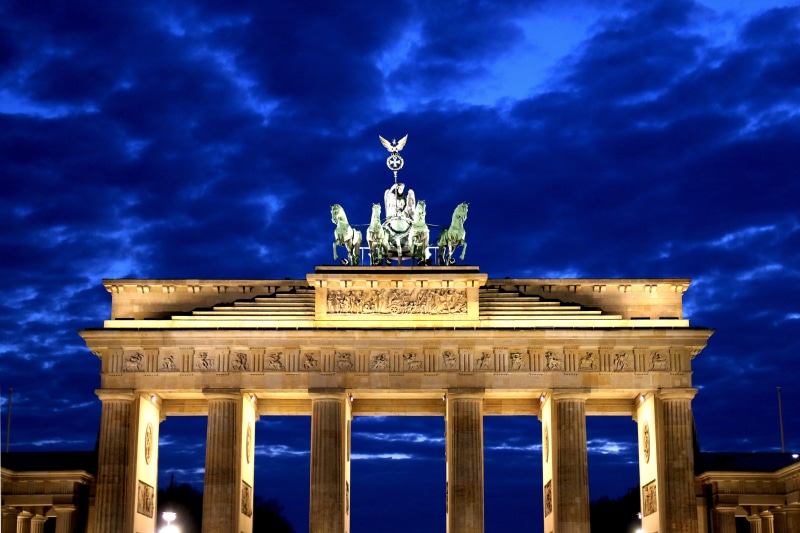 art and craft, city gate, history, blue hour, architecture, outdoors, evening sky, building exterior, travel destinations, night, travel, the past, built structure