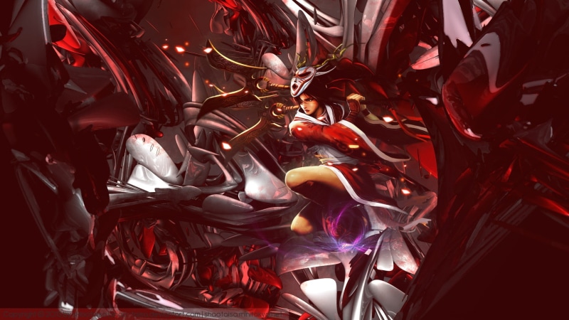 video, legends, blood, characters, game, moon, abstract, akali, games, 1080P, league