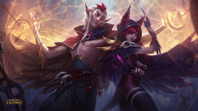 1080P, Xayah and Rakan (League of Legends)  Xayah and Rakan  Summoners Rift  Rakan (League of Legends)  Xayah (League of Legends)  League of Legends