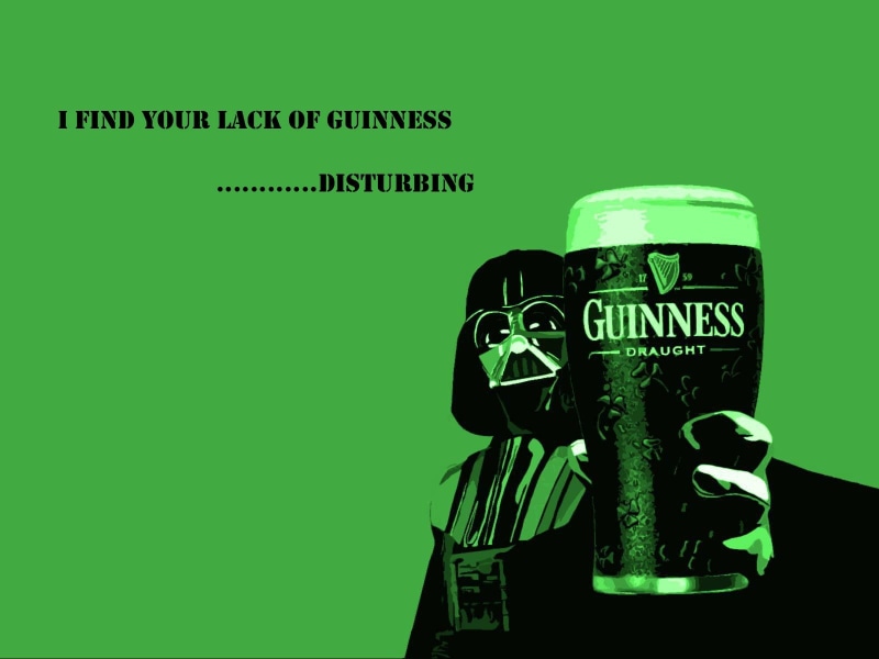 Star Wars, Quote, Guinness, Darth Vader, St. Patricks Day, Beer, 720P