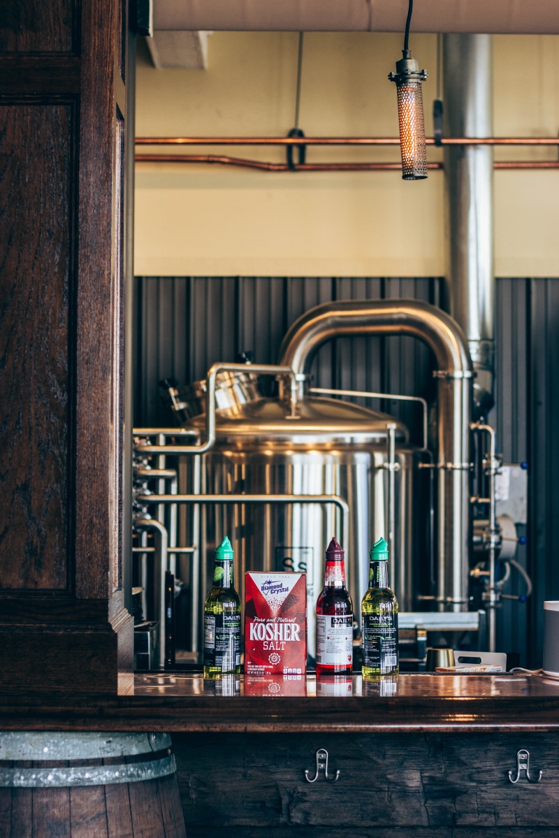 pipe - tube, salt, focus on foreground, built structure, architecture, inside, transparent, liquor, city, no people, container, food and drink, steel, restaurant