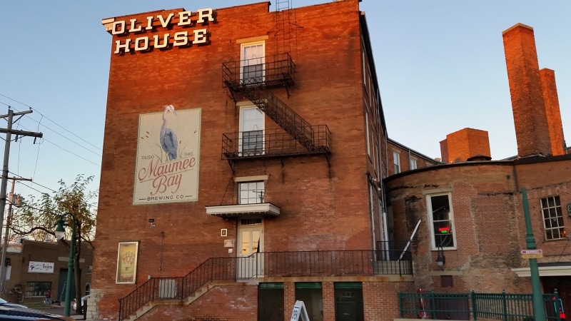 travel destinations, sign, city, historic, sky, clear sky, nature, ohio, communication, brick wall, brick, building Exterior, 2K, window, wall, maumee brewing company