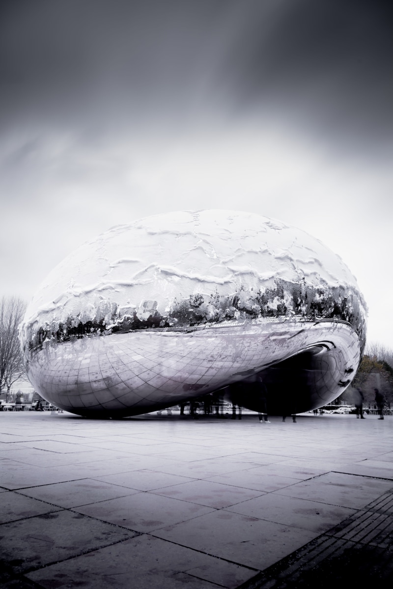black-and-white, reflection, cloud gate, photography, snow, cloud, beauty in nature, close-up, ice, water, snowcapped mountain, black and white, outdoors