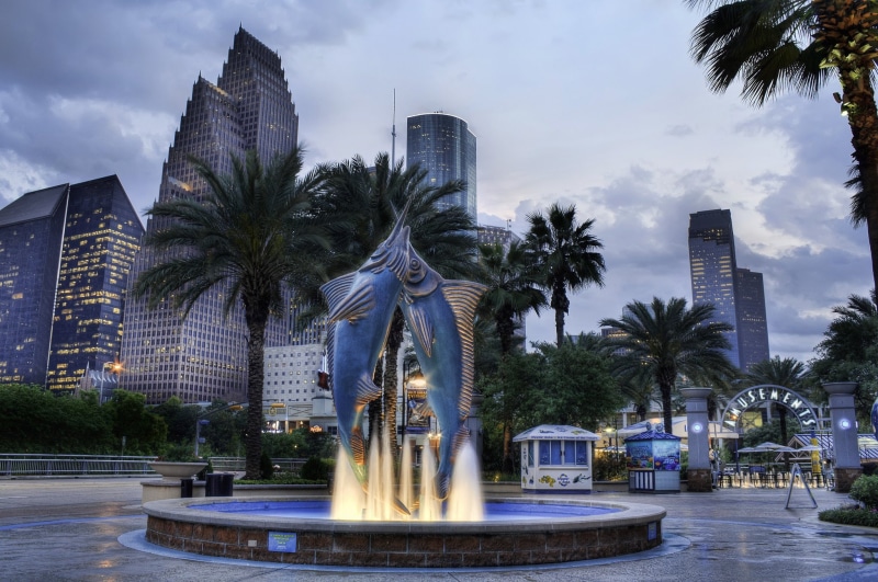 houston, bridges, towers, stores, downtown, 1080P, usa, buildings, offices, texas, cities, city, architecture, night, storehouses