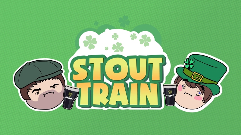 text, western script, men, adult, food and drink, graphic, sport, stout, Game Grumps, smiling, train, Steam Train, 4K, green color, child, people, information