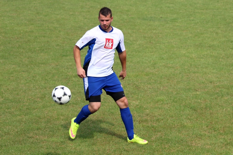 nature, match, competition, clothing, sport, soccer, sports uniform, football, team sport, 2K, grass, soccer uniform, full length, playing, ball, ie zbyňov