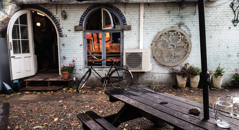 rainy day, architecture, building, bicycle, land vehicle, door, stationary, denmark, doors, house, mobile photography, copenhagen, built structure, 2K