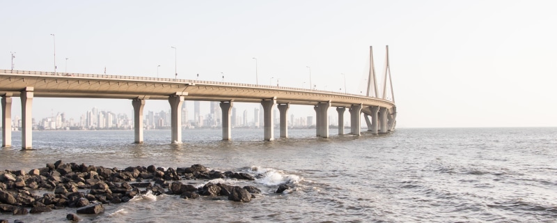 day, connection, horizon over water, built structure, architectural column, sealink, mumbaiuntold, 5K, no people, vertebrate, india, mumbai, architecture