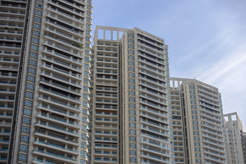 day, modern, building exterior, india, city, nature, low angle view, tall - high, office, apartment, no people, office building exterior, outdoors, sunlight