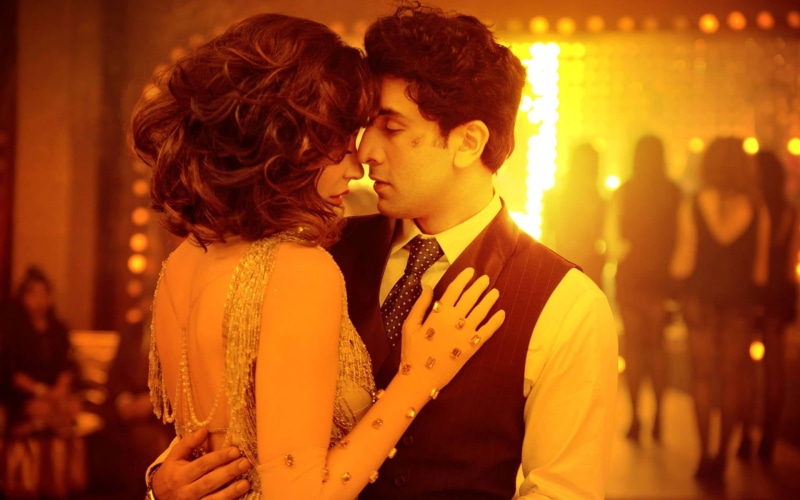 falling in love, bombay, s, black, young couple, vel, emotion, bollywood, adult, affectionate, young adult, ranbir kapoor, Movies, young men, 1080P, positive emotion