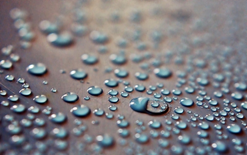azulado, gota, 1080P, lluvia, reflejo, agua