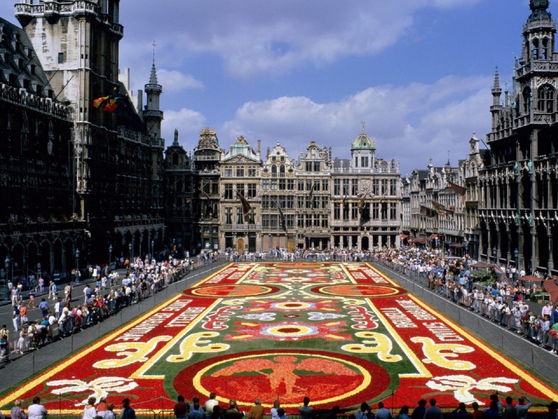 bruselas, 2K, edificios, belgica, mosaico