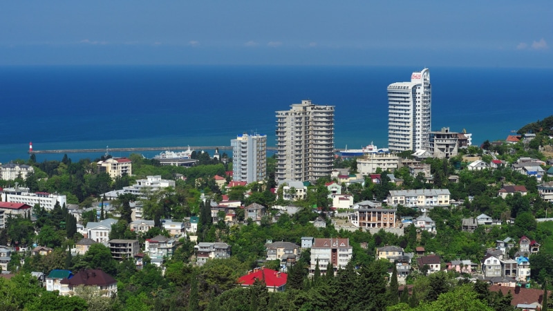 rusia, mar, europa, sochi, edificios, ciudad, 1080P