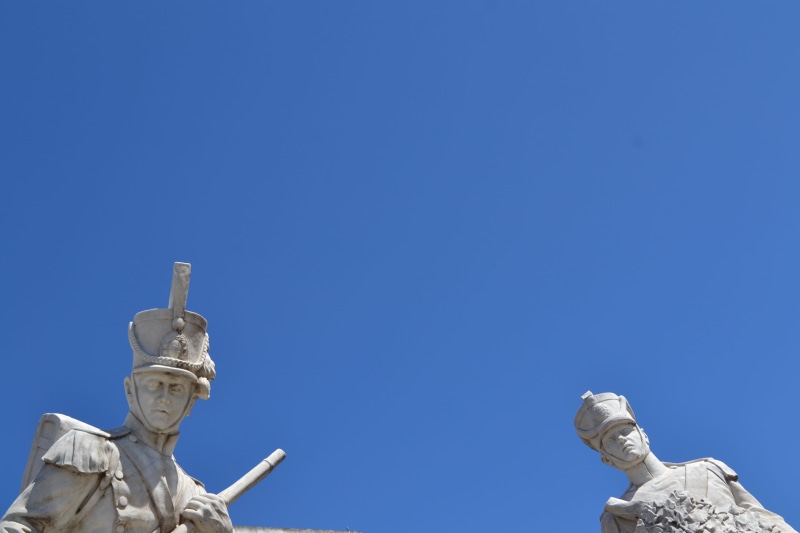 soldiers, statue, the past, outdoors, copy space, male likeness, rosario, argentina, 2K, no people, memorial, monumento histórico nacional a la bandera
