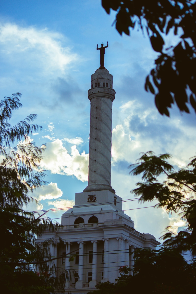 travel, low angle view, outdoors, Santiago, day, nature, belief, 5K, dominican republic, beacon, building, sky, plant, no people, monument, tall - high