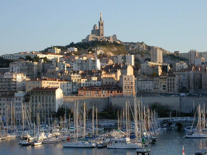 monuments, basilique, france, 720P, panoramic, urban, architecture, temple, panorama, marseille, cities, provence, notre-dame-de-la-garde