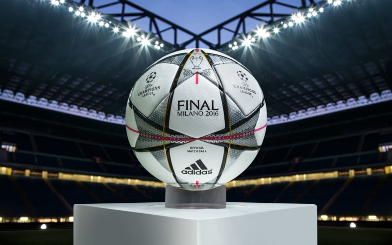 no People, metal, soccer, 720P, travel, transportation, built structure, 2016, sport, milan, futuristic, adidas, hanging, outdoors, shape, focus on foreground