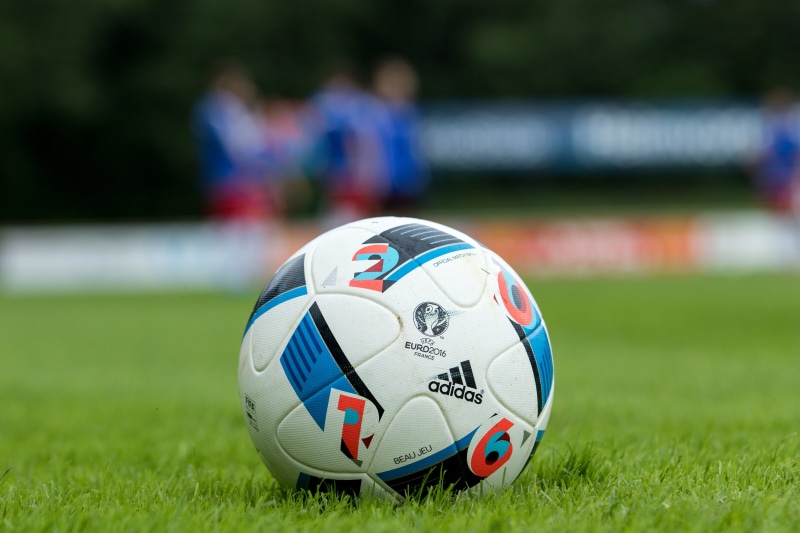 team, people, playing field, 5K, soccer field, football, football pitch, outdoors, grass, blue, sport, ball, soccer, athlete, nature, stadium, sphere