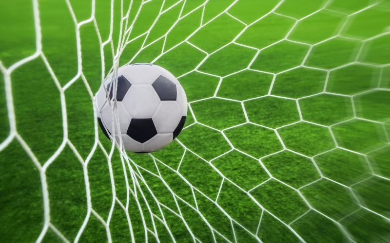 1080P, black, ball, soccer, goal, white