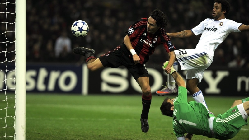 hd, madrid, 1080P, filippo, iker, sports, league, socce, champions, real, art, football, milan, real madrid, Iker Casillas, ball, inzaghi, ac, casillas
