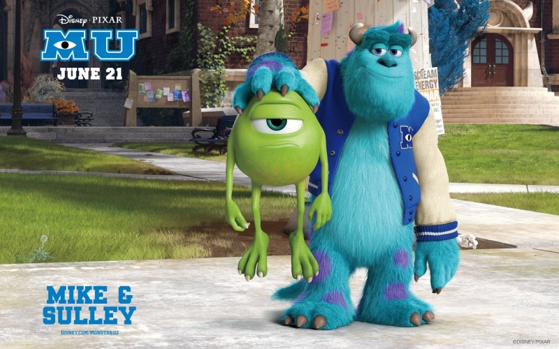 Monsters University, Movie, Mike Wazowski, 1080P, James P. Sullivan