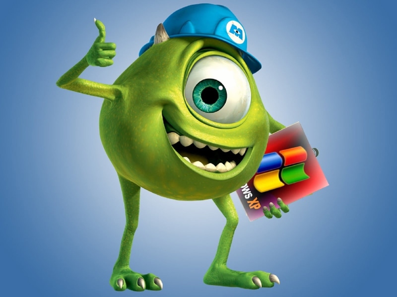 representation, blue background, toy, wazowski, green color, art and craft, inc, blue, 720P, fun, monsters, colored background, Funny, illustration, no people