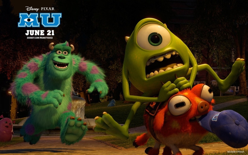 Mike Wazowski, Movie, Monsters University, 1080P, James P. Sullivan
