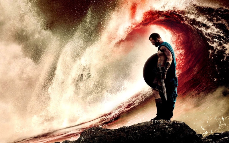 motion, flowing, Sullivan stapleton, 300 rise of an empire, lifestyles, power in nature, sea, beauty in nature, day, real people, sunlight, men, water