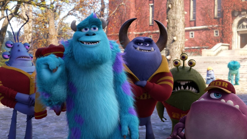 Monsters University, art and craft, outdoors, celebration, human representation, creativity, toy, day, focus on foreground, Movie, James P. Sullivan, holiday