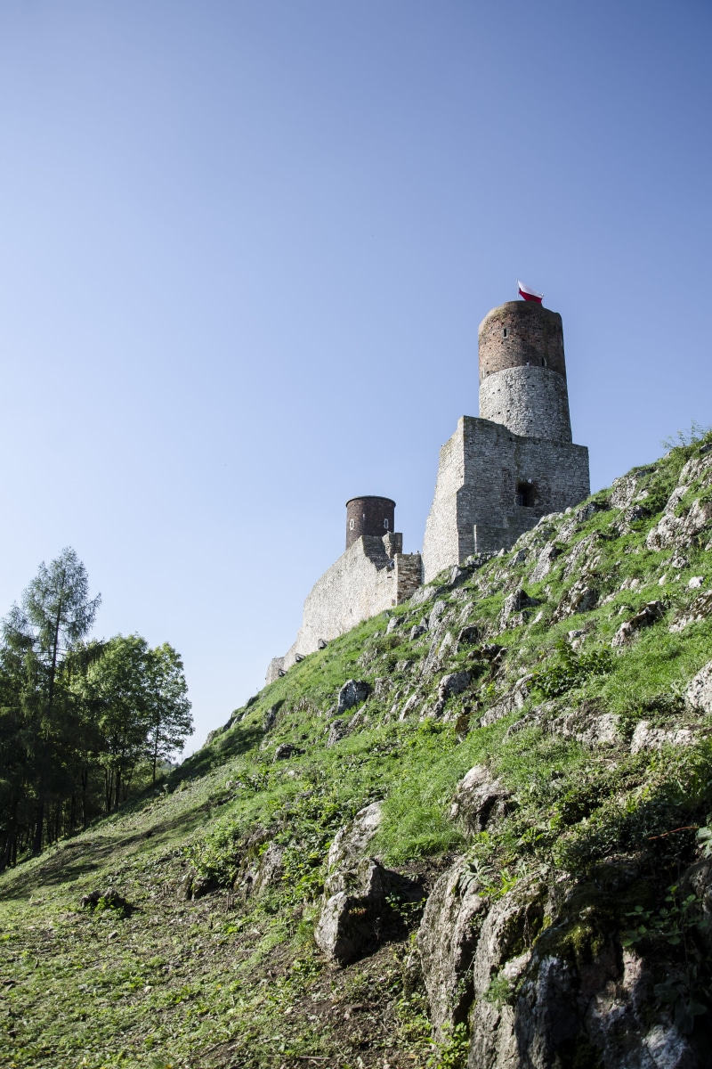 fort, clear sky, plant, the old town, hiking, historical monument, way, tree, old buildings, tower, no people, rock, panorama, rocks, royal castle, castle