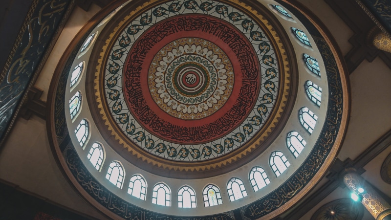 tower, indoors, creativity, arched, religion, design, apse, skylight, mural, architecture and art, pattern, art and craft, cupola, pillar, built structure