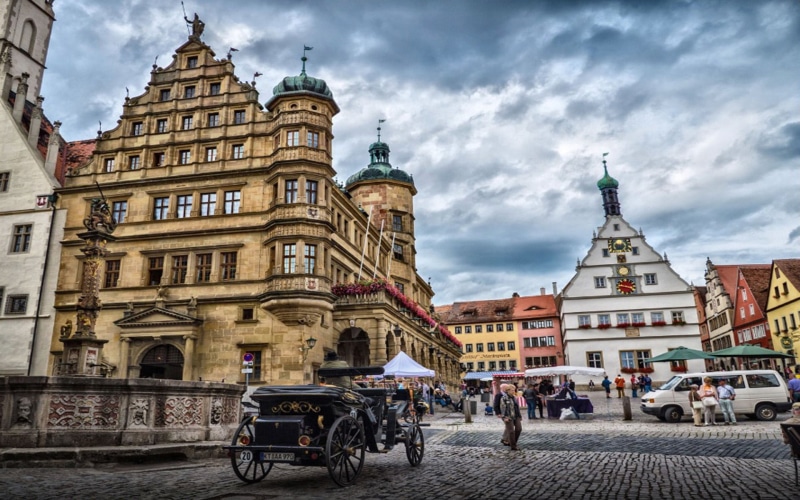 marktplatz, hd, desktop, der, 1080P, ob, tauber, rothenburg