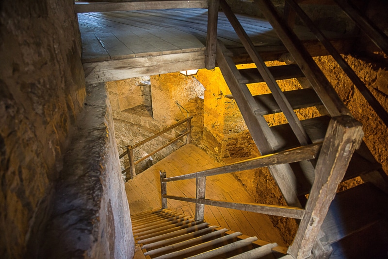 5K, construction industry, metal, steps and staircases, Rothenburg, architecture, railing, castle, industry, rothenburg of the deaf, hospital bastei, high angle view