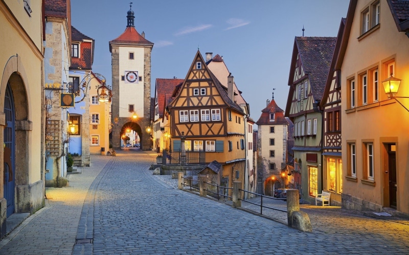 nature, building exterior, town, travel destinations, history, religion, building, belief, outdoors, architecture, place of worship, direction, rothenburg germany