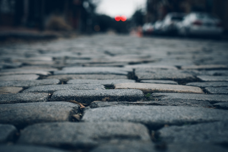 nature, photo, footpath, pebble, stone, city, street, pavement, transportation, surface level, asphalt, pattern, gray, 5K, concrete, solid, brick, cobblestone